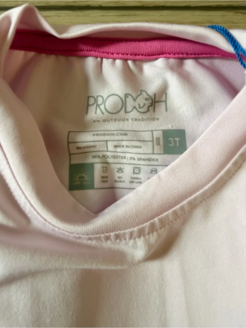 Prodoh Kids Light Pink Short-Sleeve Swim Coverup Tee with Fish Motif